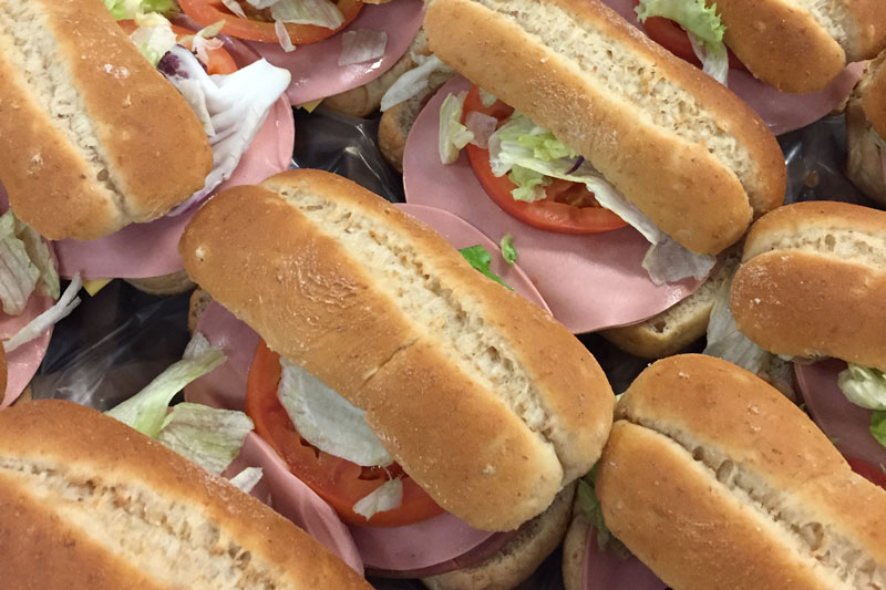 Tray of Fresh Sandwiches